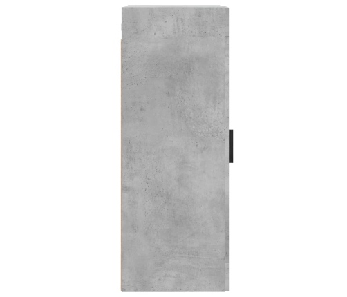 Armario de pared madera ingeniería gris hormigón 34,5x34x90 cm