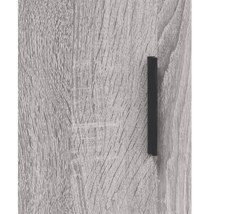 Armario de pared madera de ingeniería gris Sonoma 34,5x34x90 cm