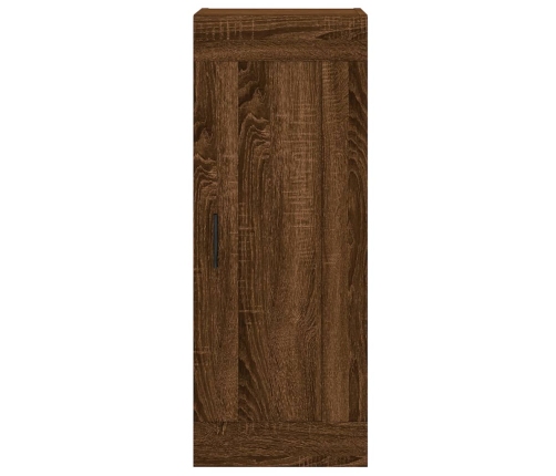 Armario de pared madera ingeniería marrón roble 34,5x34x90 cm