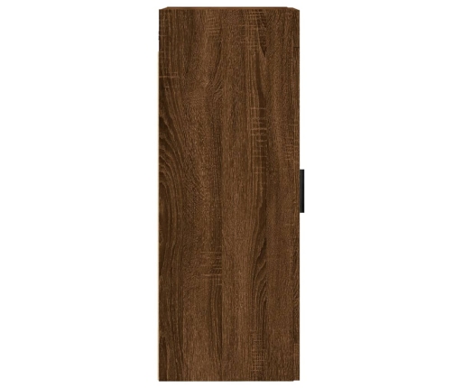 Armario de pared madera ingeniería marrón roble 34,5x34x90 cm