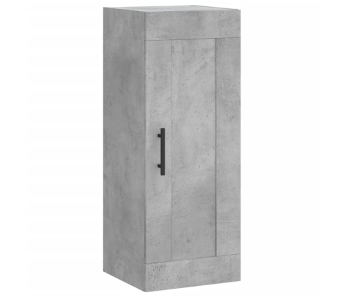 Armario de pared madera ingeniería gris hormigón 34,5x34x90 cm