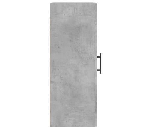 Armario de pared madera ingeniería gris hormigón 34,5x34x90 cm