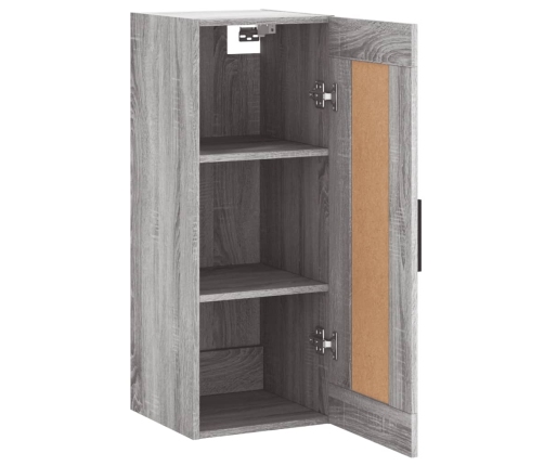 Armario de pared madera de ingeniería gris Sonoma 34,5x34x90 cm