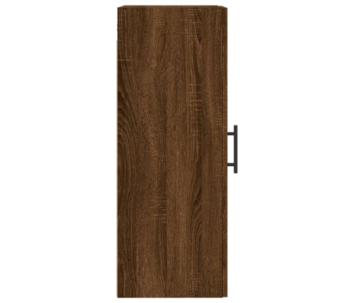 Armario de pared madera ingeniería marrón roble 34,5x34x90 cm