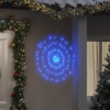 Luces de Navidad de estrellas 8 uds 140 LED azul 17 cm