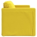 Sofá cama suelo 2 en 1 terciopelo amarillo oscuro 122x204x55 cm