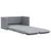 vidaXL Sofá cama de suelo 2 en 1 tela gris claro 112x174x55 cm