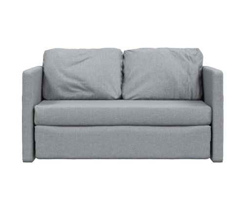 vidaXL Sofá cama de suelo 2 en 1 tela gris claro 112x174x55 cm