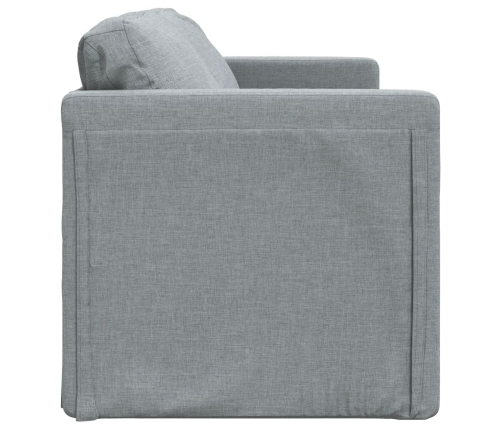 vidaXL Sofá cama de suelo 2 en 1 tela gris claro 112x174x55 cm