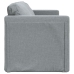 vidaXL Sofá cama de suelo 2 en 1 tela gris claro 112x174x55 cm