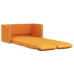 vidaXL Sofá cama de suelo 2 en 1 tela amarillo oscuro 112x174x55 cm