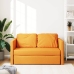 vidaXL Sofá cama de suelo 2 en 1 tela amarillo oscuro 112x174x55 cm