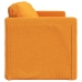 vidaXL Sofá cama de suelo 2 en 1 tela amarillo oscuro 112x174x55 cm