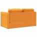 vidaXL Sofá cama de suelo 2 en 1 tela amarillo oscuro 112x174x55 cm