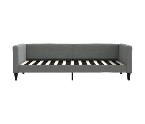 vidaXL Sofá cama tela gris oscuro 90x200 cm