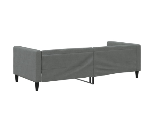 vidaXL Sofá cama tela gris oscuro 90x200 cm