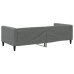 vidaXL Sofá cama tela gris oscuro 90x200 cm