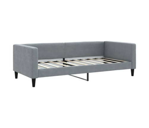 vidaXL Sofá cama tela gris claro 90x190 cm