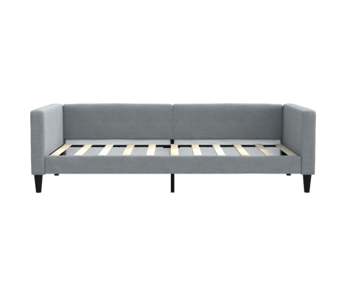 vidaXL Sofá cama tela gris claro 90x190 cm