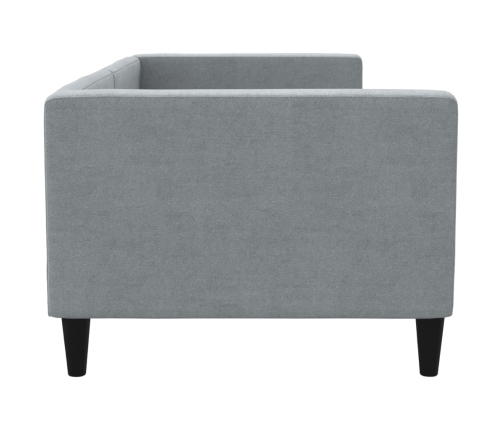 vidaXL Sofá cama tela gris claro 90x190 cm