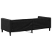 vidaXL Sofá cama tela negro 90x190 cm