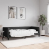 vidaXL Sofá cama tela negro 90x190 cm