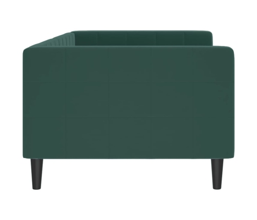 Sofá cama sin colchón terciopelo verde oscuro 90x200cm