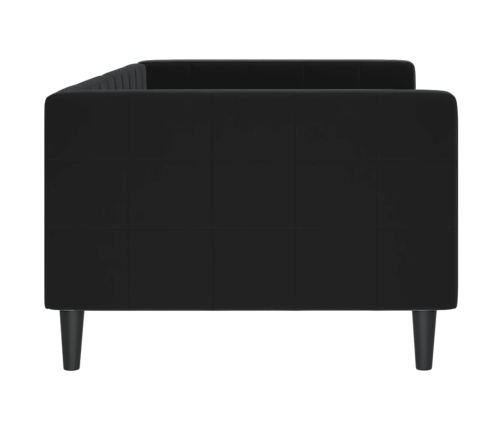 vidaXL Sofá cama terciopelo negro 90x200 cm