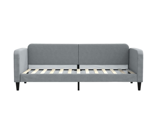 vidaXL Sofá cama tela gris claro 80x200 cm