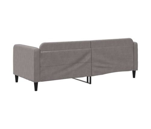 Sofá cama sin colchón tela gris taupe 80x200 cm