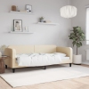 vidaXL Sofá cama tela color crema 80x200 cm