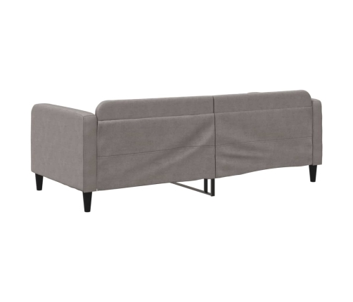 Sofá cama sin colchón tela taupe 90x200 cm