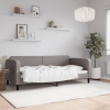 vidaXL Sofá cama tela gris taupe 90x200 cm