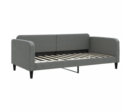 vidaXL Sofá cama tela gris oscuro 100x200 cm