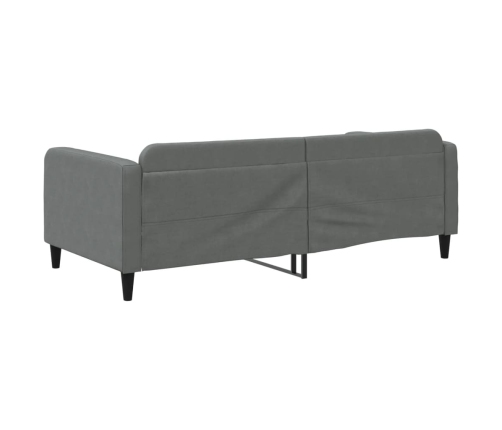 vidaXL Sofá cama tela gris oscuro 100x200 cm