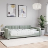 vidaXL Sofá cama terciopelo gris claro 90x190 cm