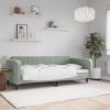 vidaXL Sofá cama terciopelo gris claro 100x200 cm