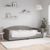 Sofá cama tela gris taupe 100x200 cm