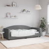 vidaXL Sofá cama tela gris oscuro 90x190 cm