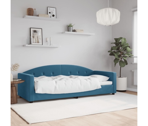 vidaXL Sofá cama terciopelo azul 80x200 cm