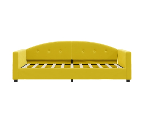 vidaXL Sofá cama terciopelo amarillo 80x200 cm