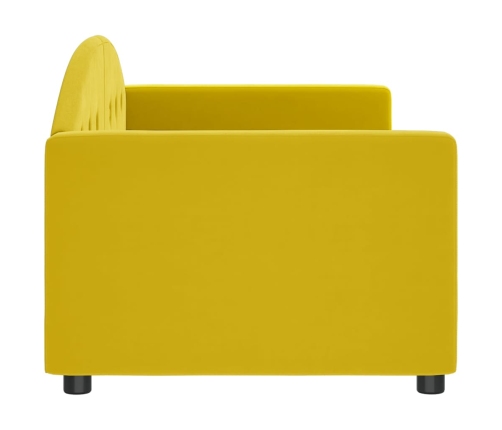 vidaXL Sofá cama terciopelo amarillo 80x200 cm