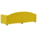 vidaXL Sofá cama terciopelo amarillo 80x200 cm