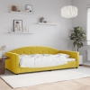 vidaXL Sofá cama terciopelo amarillo 100x200 cm