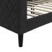 vidaXL Sofá cama terciopelo negro 80x200 cm