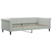 vidaXL Sofá cama terciopelo gris claro 90x200 cm