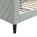 vidaXL Sofá cama terciopelo gris claro 90x200 cm