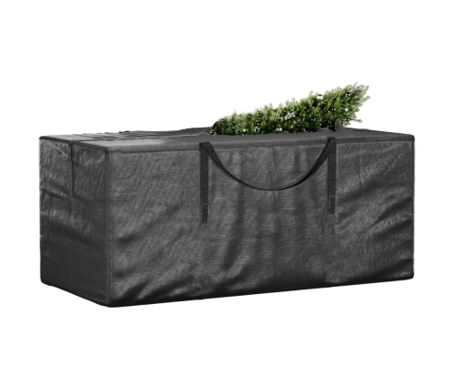 Bolsa para árbol de Navidad polietileno negro 150x75x75 cm