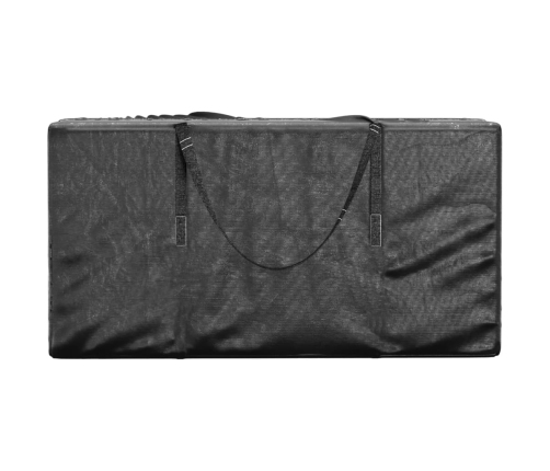 Bolsa para árbol de Navidad polietileno negro 150x75x75 cm