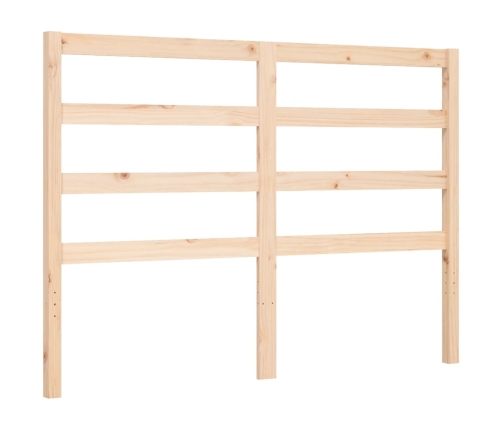 Estructura de cama sin colchón madera maciza de pino 140x190 cm